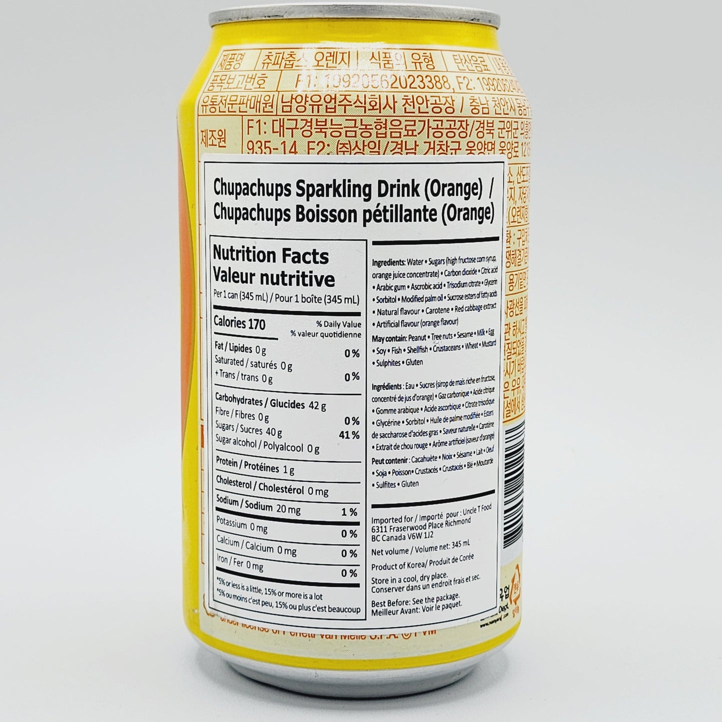 Chupa Chups - Sparkling Orange (345ml)