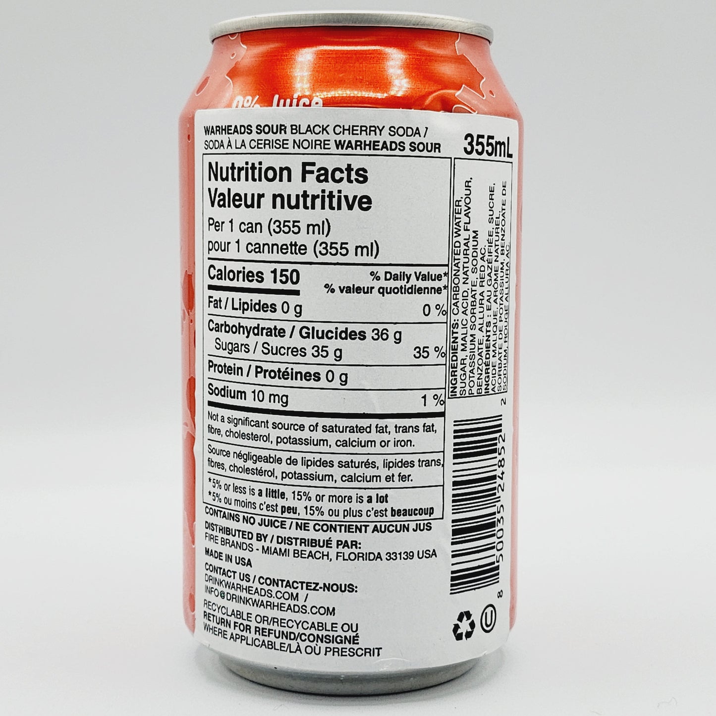 Warheads Sour Soda (Black Cherry)