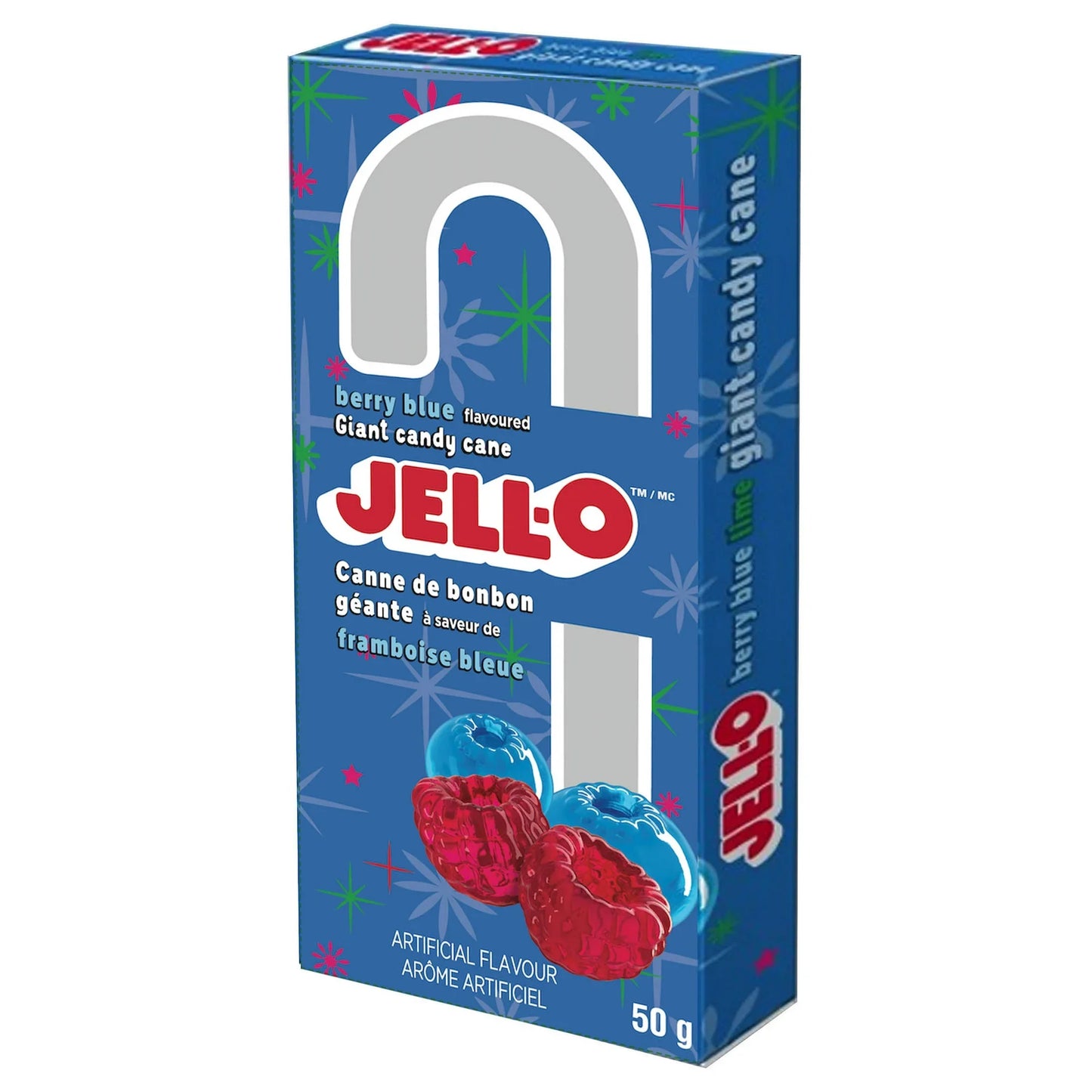 JELL-O Candy Cane - Berry Blue