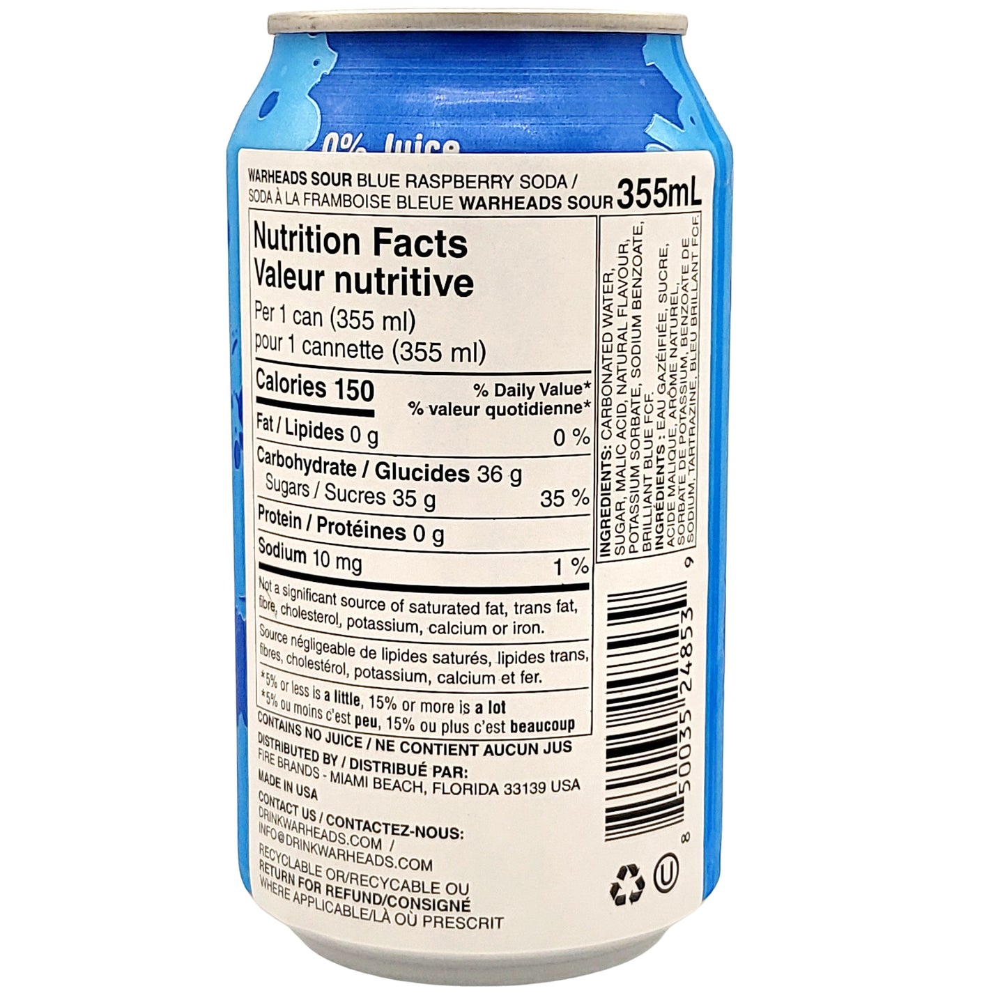 Warheads Sour Soda (Blue Raspberry)