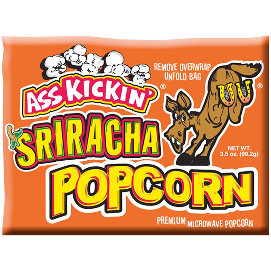 Ass Kickin' Sriracha Microwave Popcorn