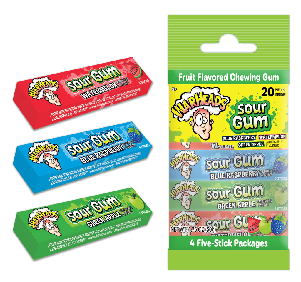 Warheads Sour Gum Pack